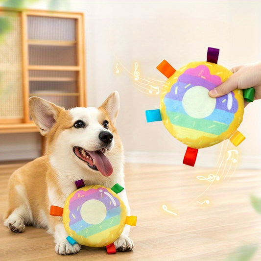 Cartoon Plush Flying Disc Toy
