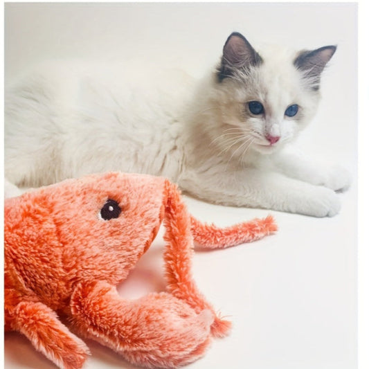 USB Charging Pet Gravity Shrimp Plush Toy