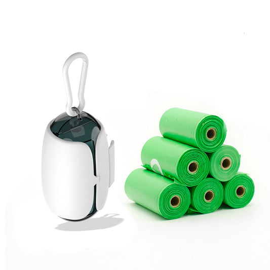 Pet Poop Bag Holder And Dispenser With Leash